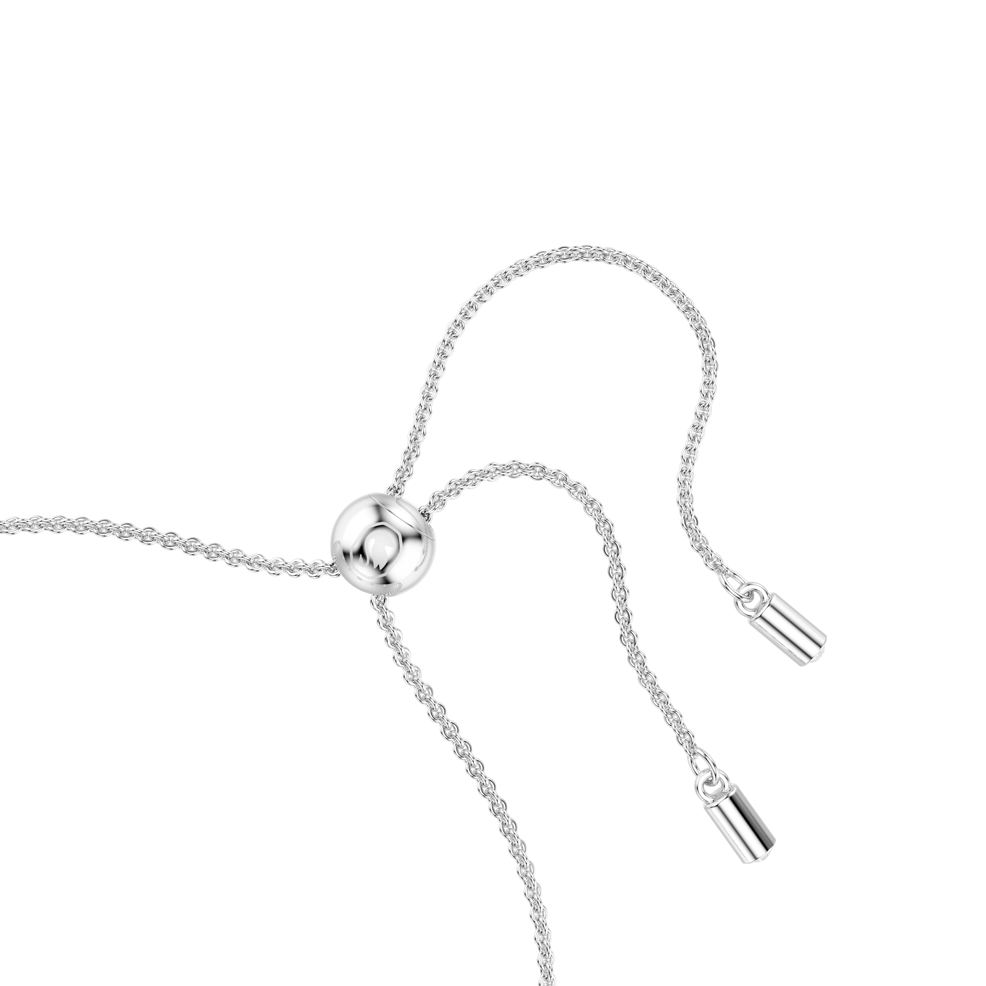 Magic bracelet, Snowflake, Blue, Rhodium plated