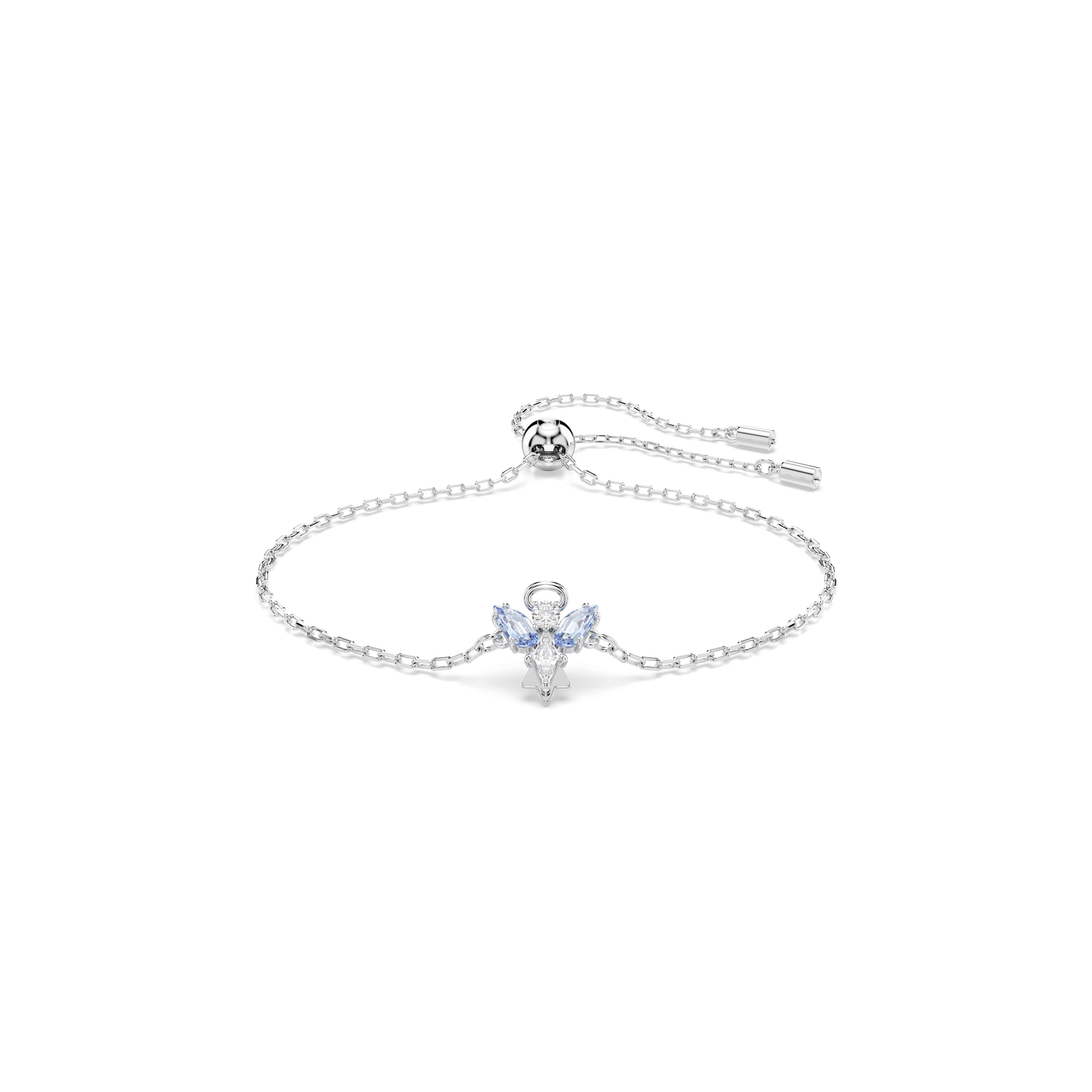 Magic bracelet, Angel, Blue, Rhodium plated