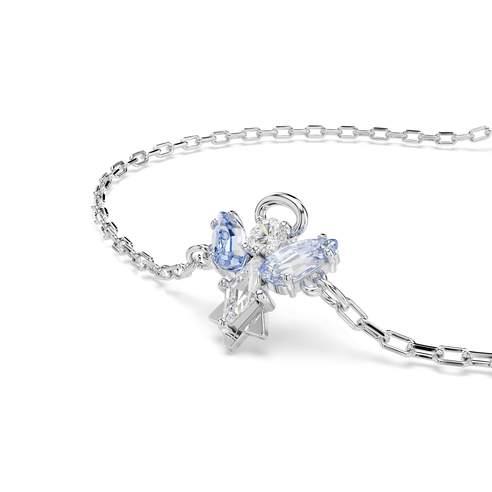 Magic bracelet, Angel, Blue, Rhodium plated