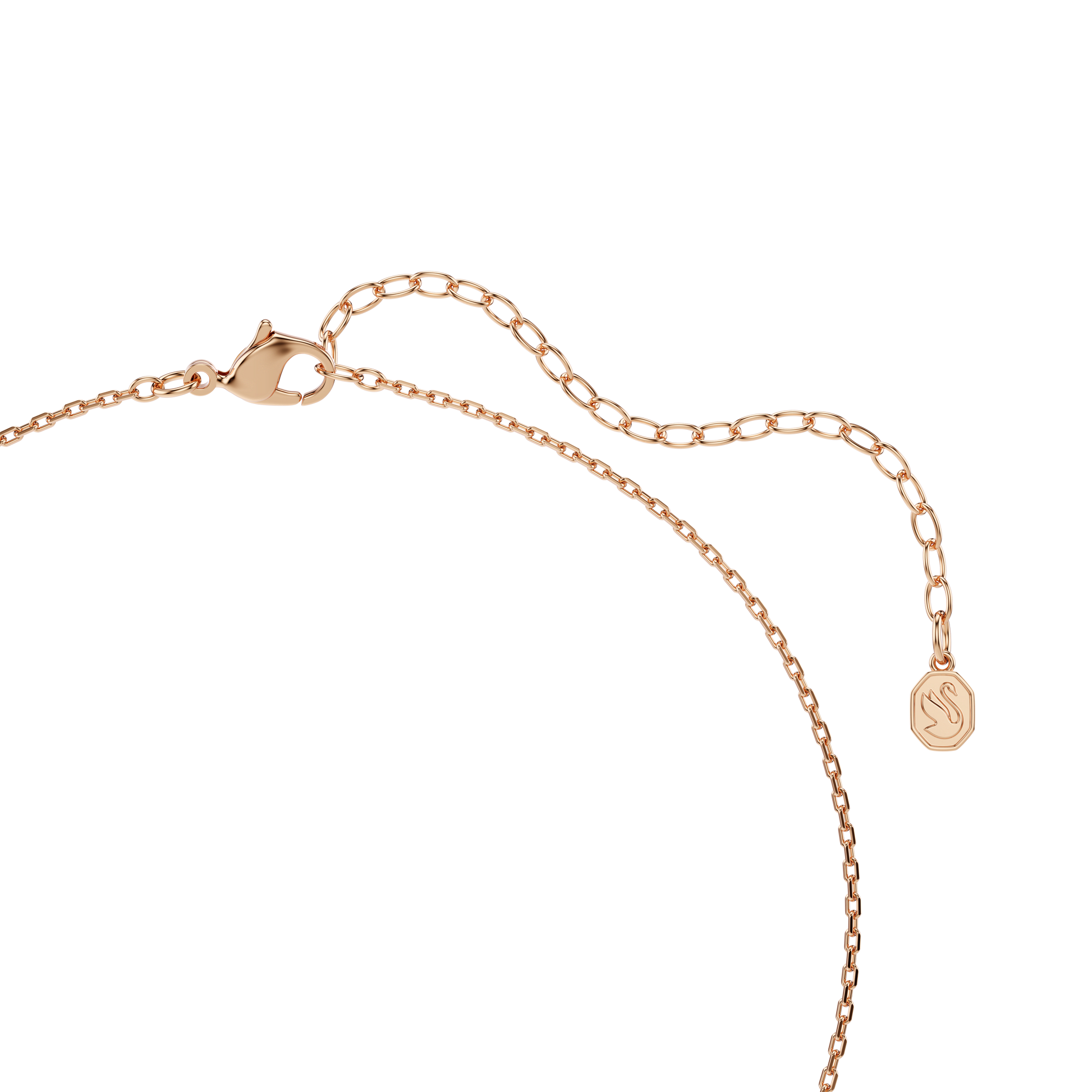 Symbolica pendant, Eye, Multicolored, 18K rose gold finish
