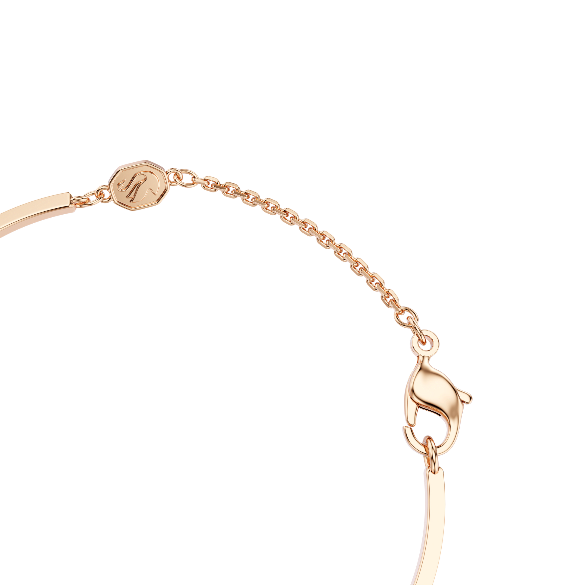 Symbolica bangle, Eye, Multicolored, 18K rose gold finish