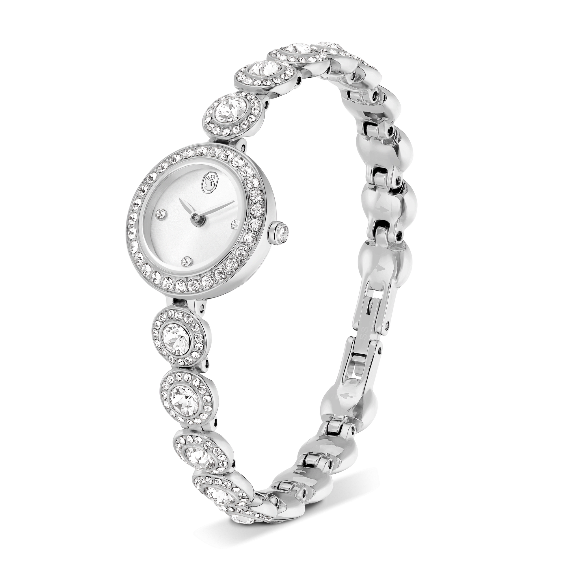 Una Angelic watch, Crystal bracelet, Silver tone, Stainless steel