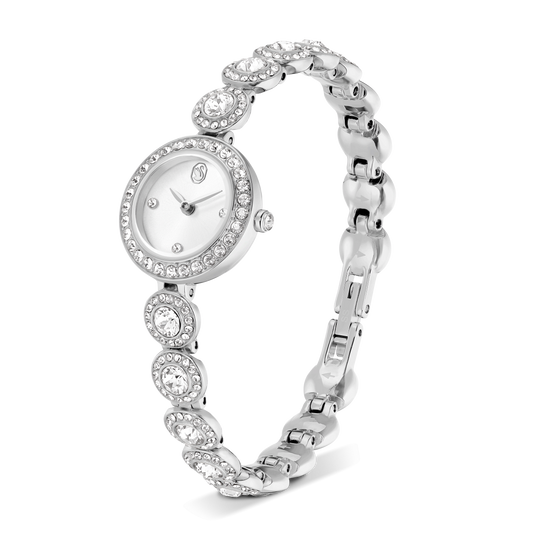 Una Angelic watch, Crystal bracelet, Silver tone, Stainless steel