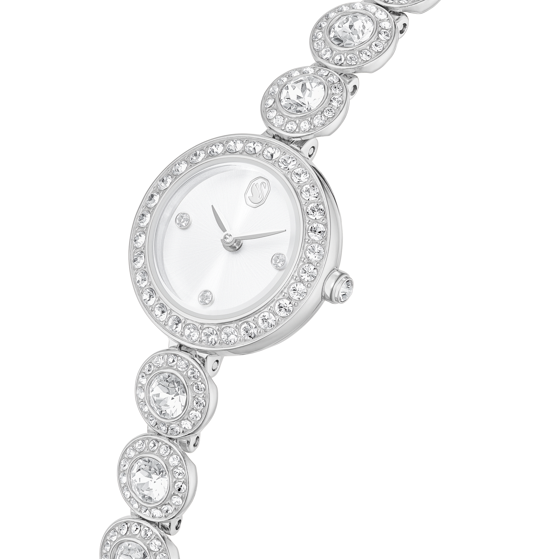 Una Angelic watch, Crystal bracelet, Silver tone, Stainless steel