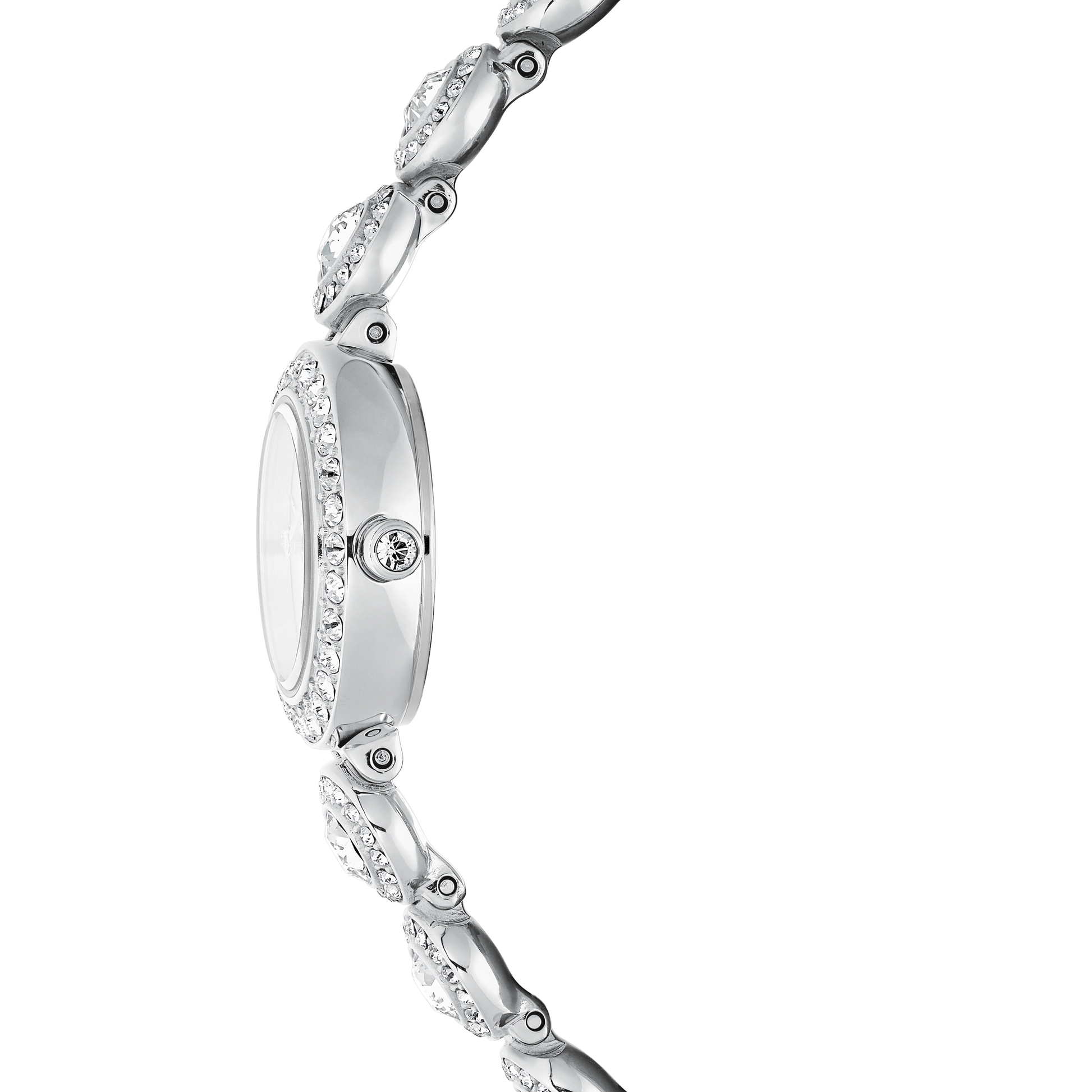Una Angelic watch, Crystal bracelet, Silver tone, Stainless steel