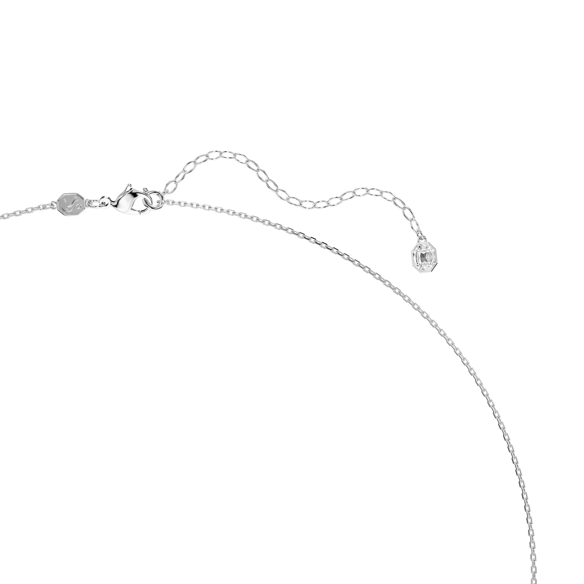Ariana Grande x Swarovski pendant and brooch, Crystal Pearl, Mixed cuts, Dragonfly, White, Rhodium plated