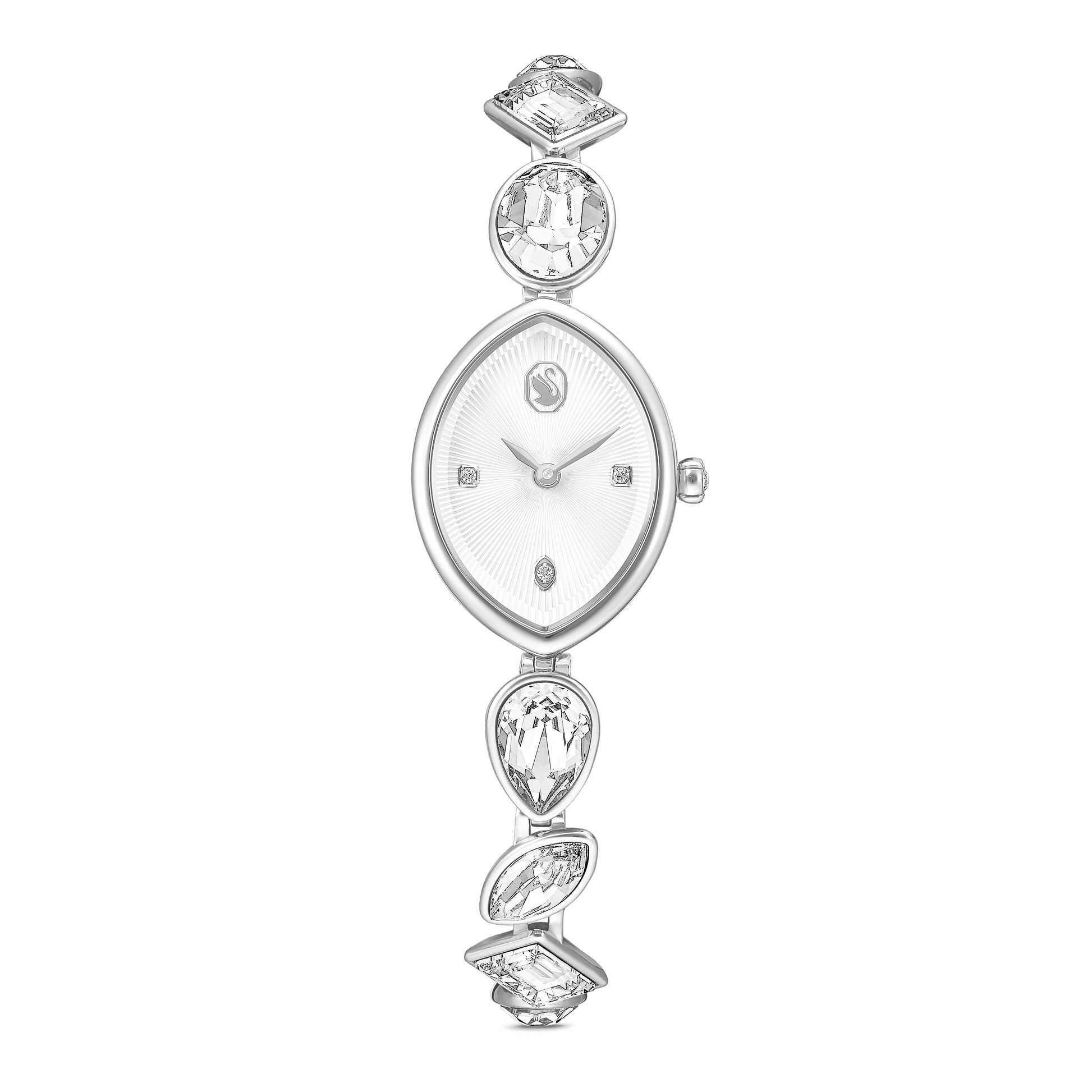 Gema watch, Crystal bracelet, Silver tone, Stainless steel