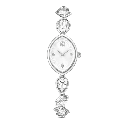 Gema watch, Crystal bracelet, Silver tone, Stainless steel