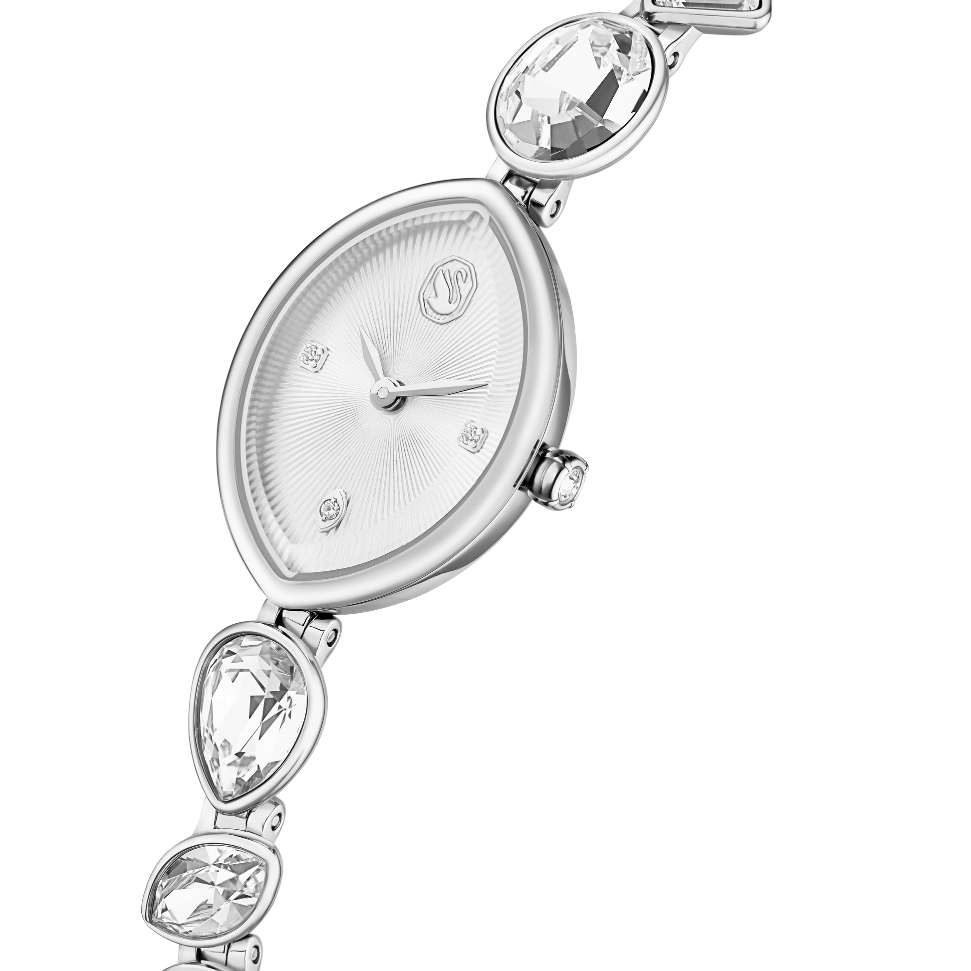 Gema watch, Crystal bracelet, Silver tone, Stainless steel
