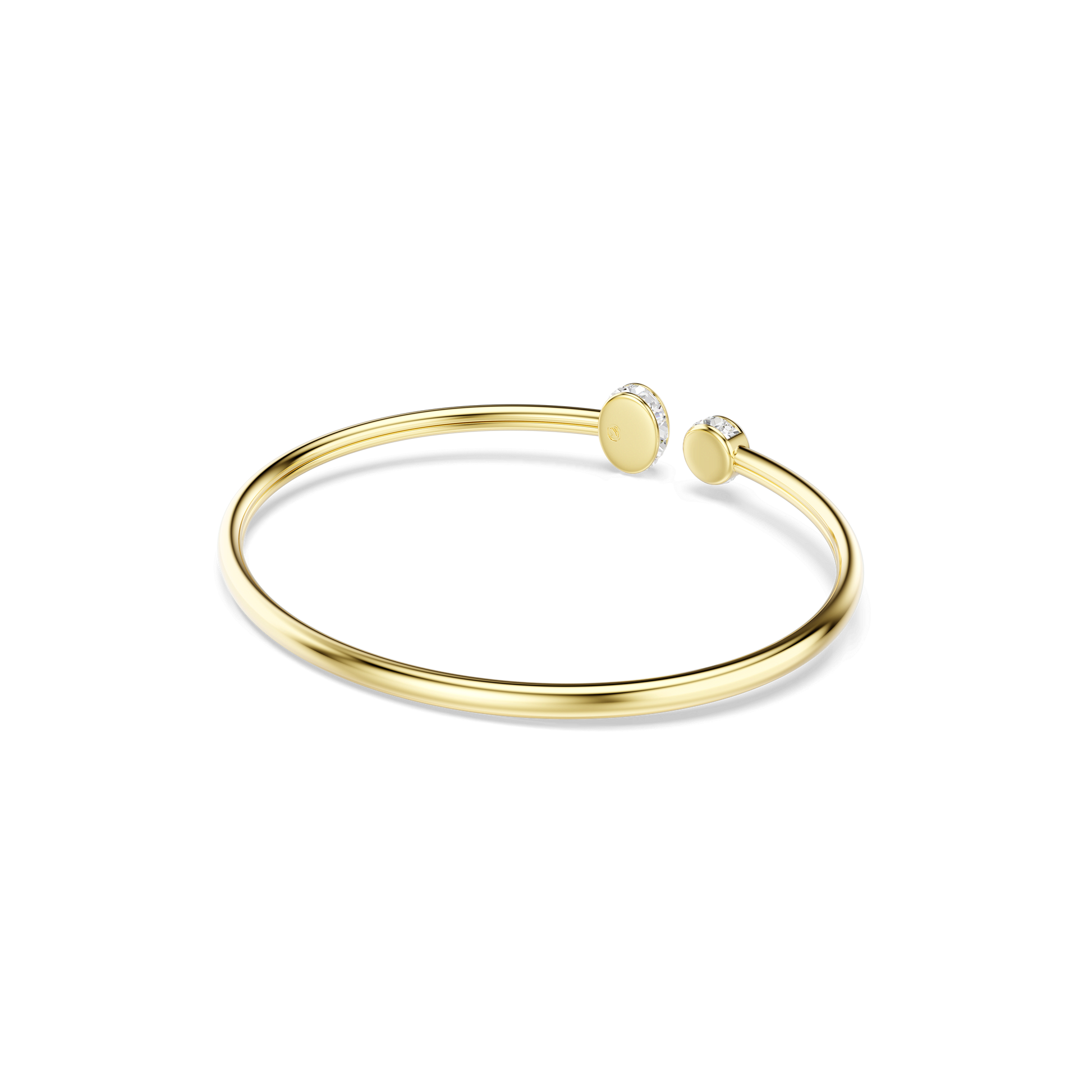 Chroma bangle, Mixed cuts, Multicolored, 18K gold finish