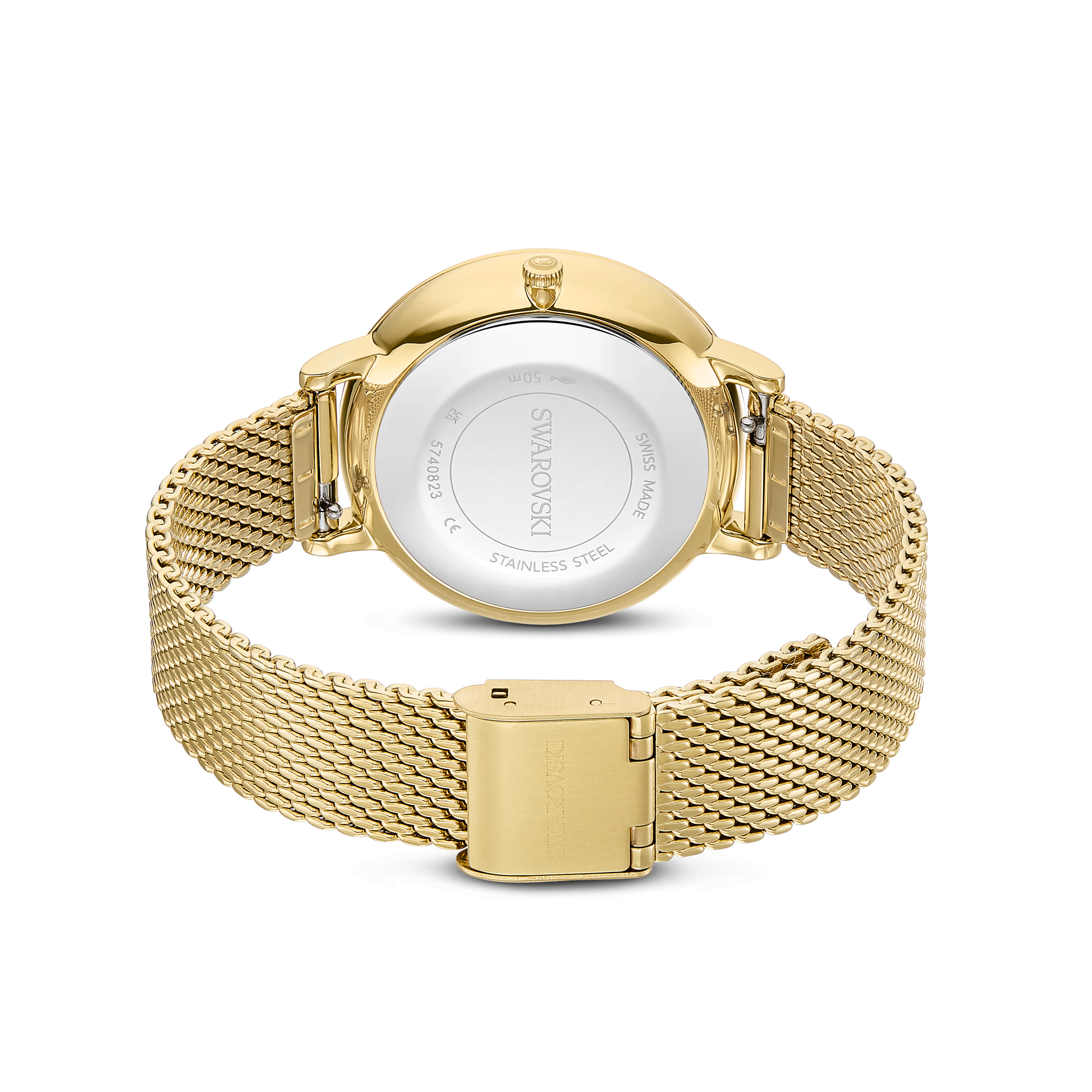 Clarica watch, Swiss Made, Metal bracelet, Gold tone, Gold-tone finish