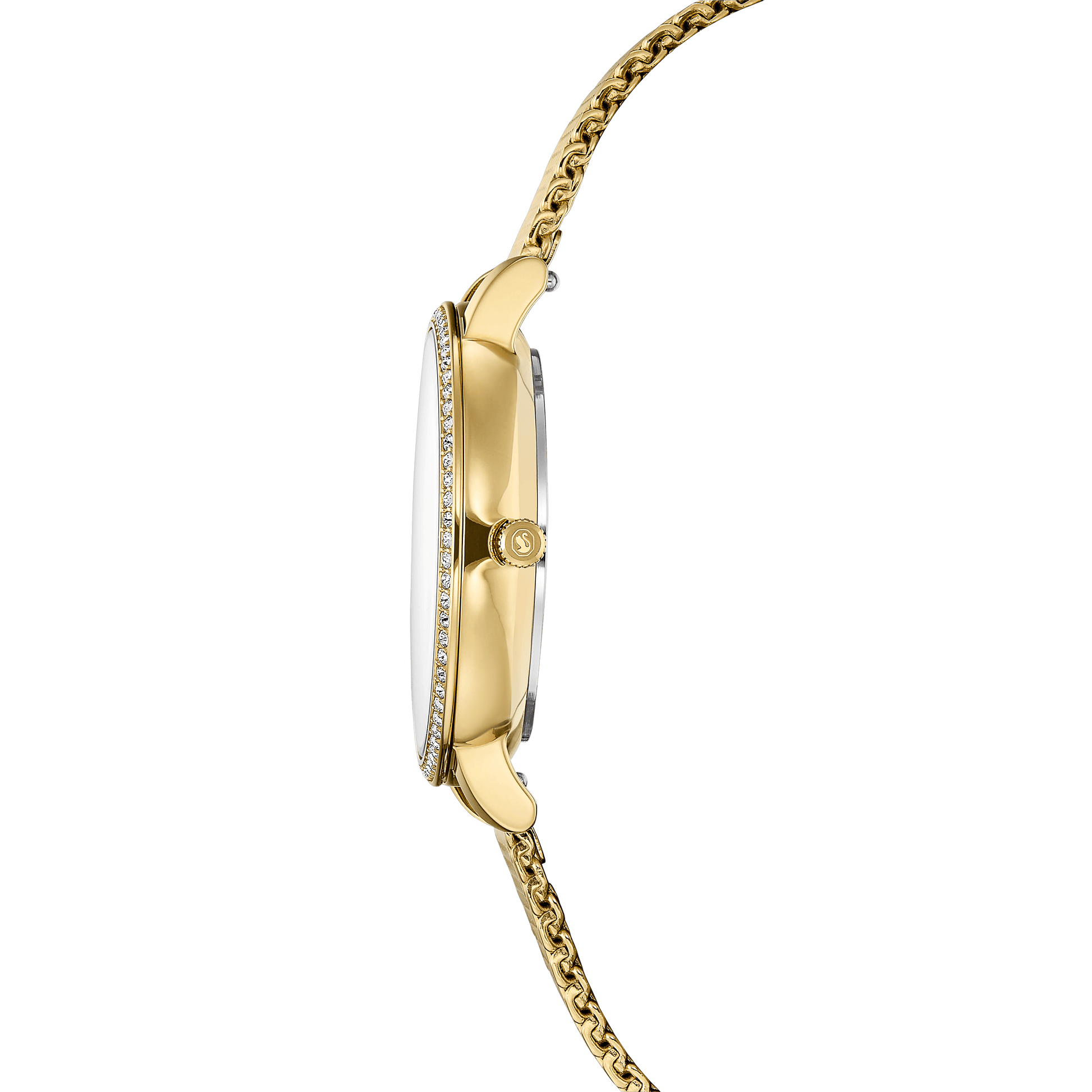 Clarica watch, Swiss Made, Metal bracelet, Gold tone, Gold-tone finish
