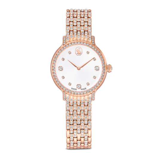 Imber watch, Swiss Made, Metal bracelet, Rose gold tone, Rose gold-tone finish