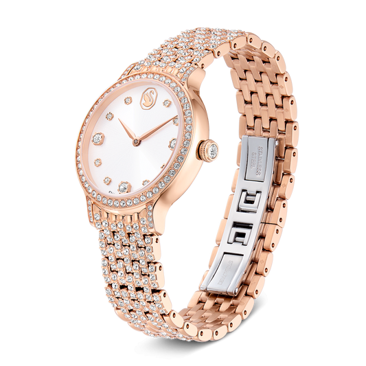 Imber watch, Swiss Made, Metal bracelet, Rose gold tone, Rose gold-tone finish