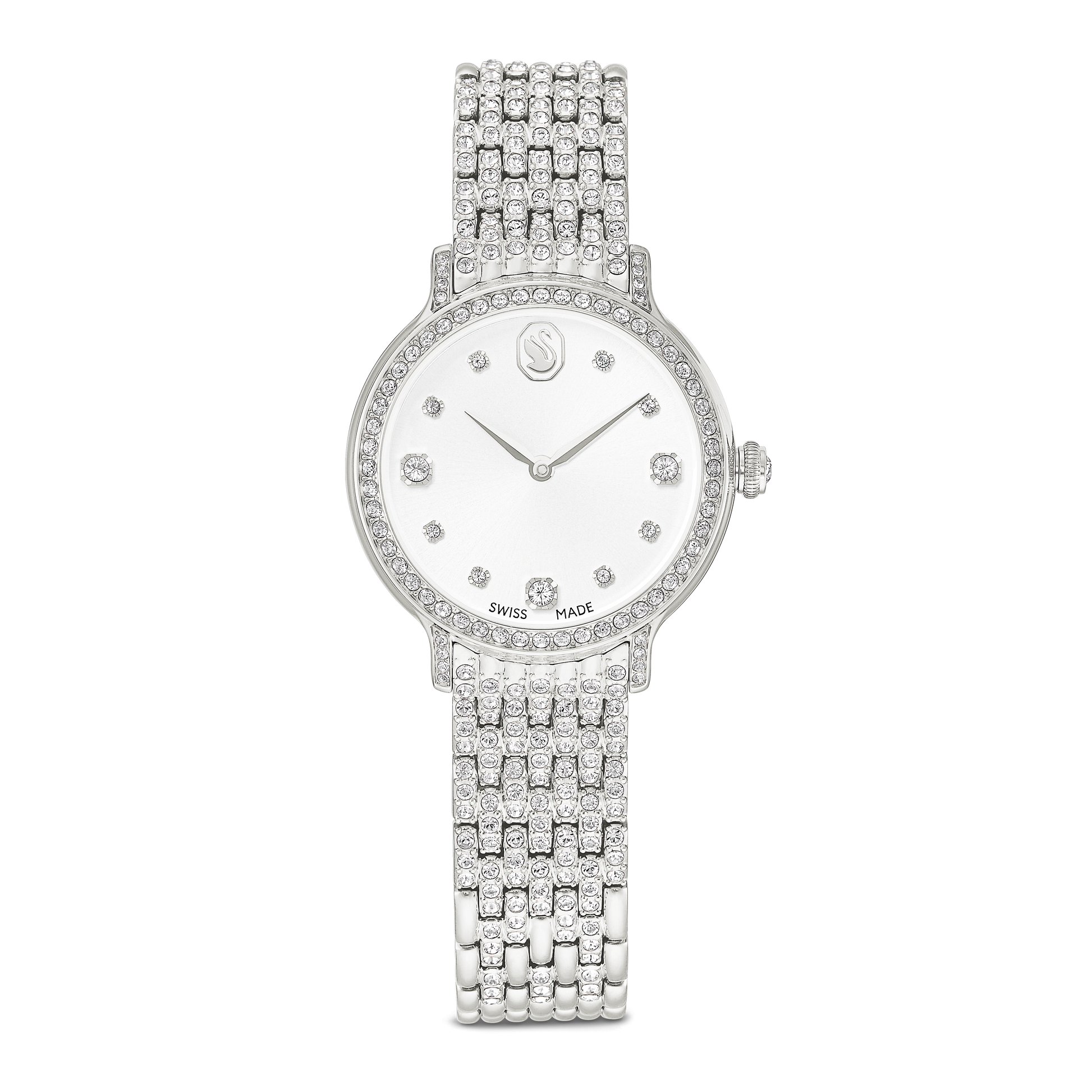 Imber watch, Swiss Made, Metal bracelet, Silver tone, Stainless steel