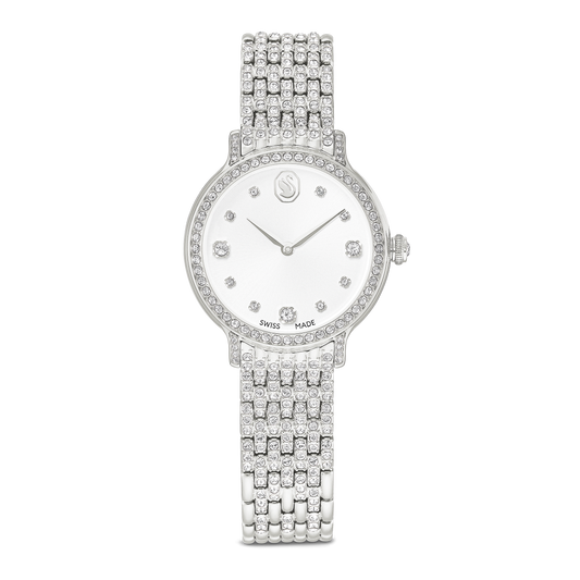Imber watch, Swiss Made, Metal bracelet, Silver tone, Stainless steel