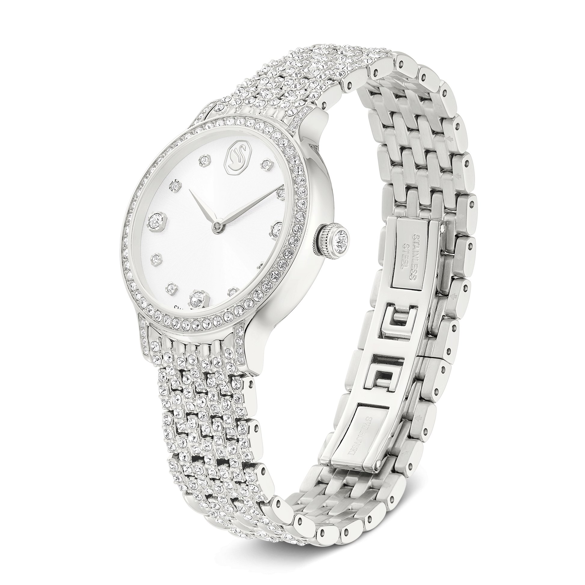 Imber watch, Swiss Made, Metal bracelet, Silver tone, Stainless steel