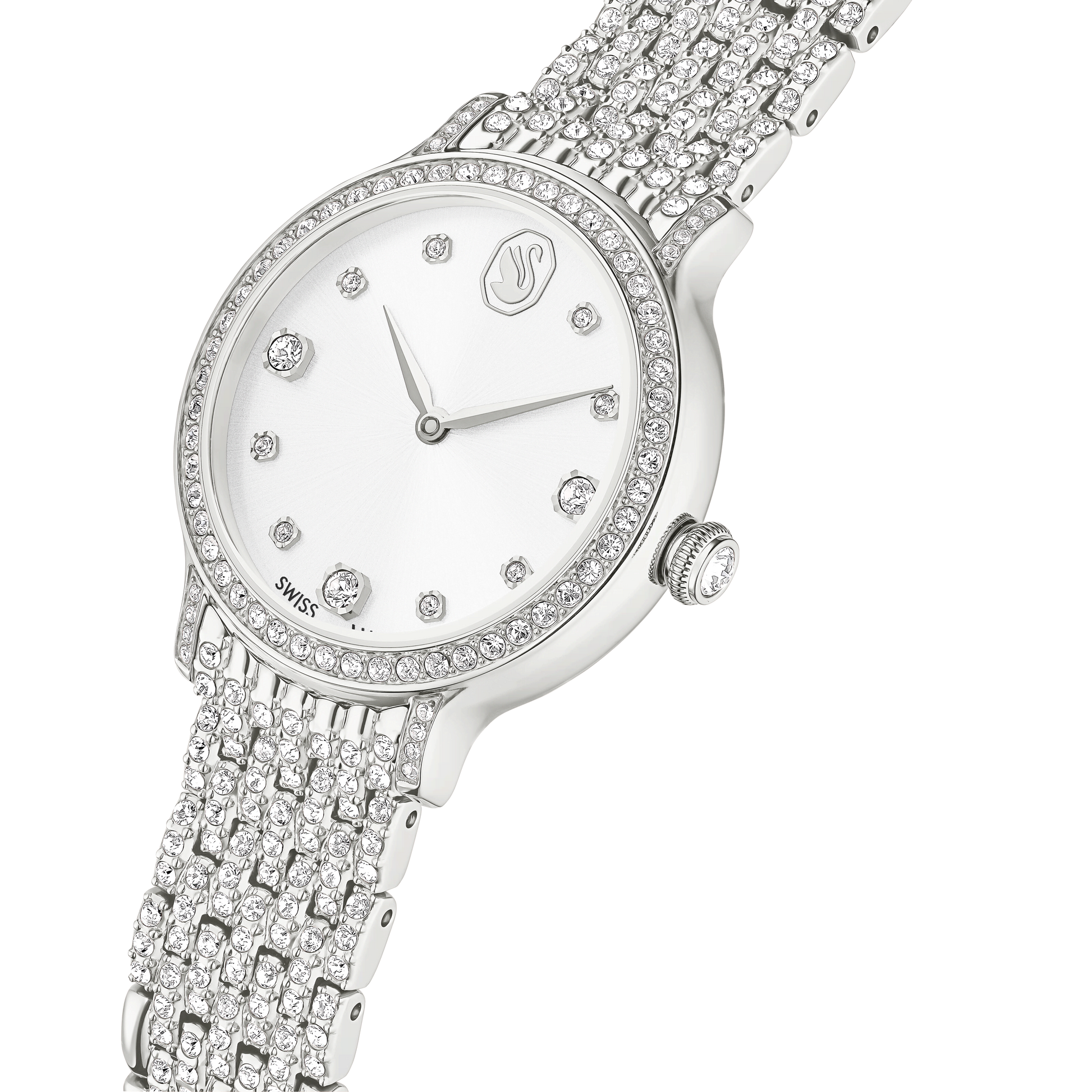 Imber watch, Swiss Made, Metal bracelet, Silver tone, Stainless steel