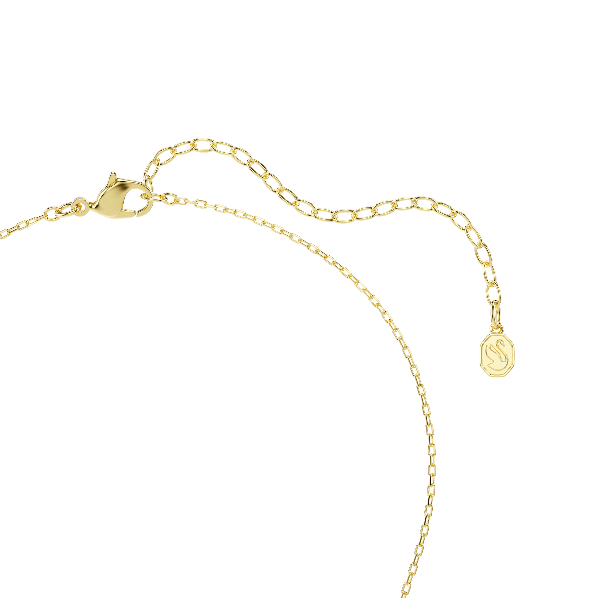 Chroma pendant, Mixed cuts, Multicolored, 18K gold finish