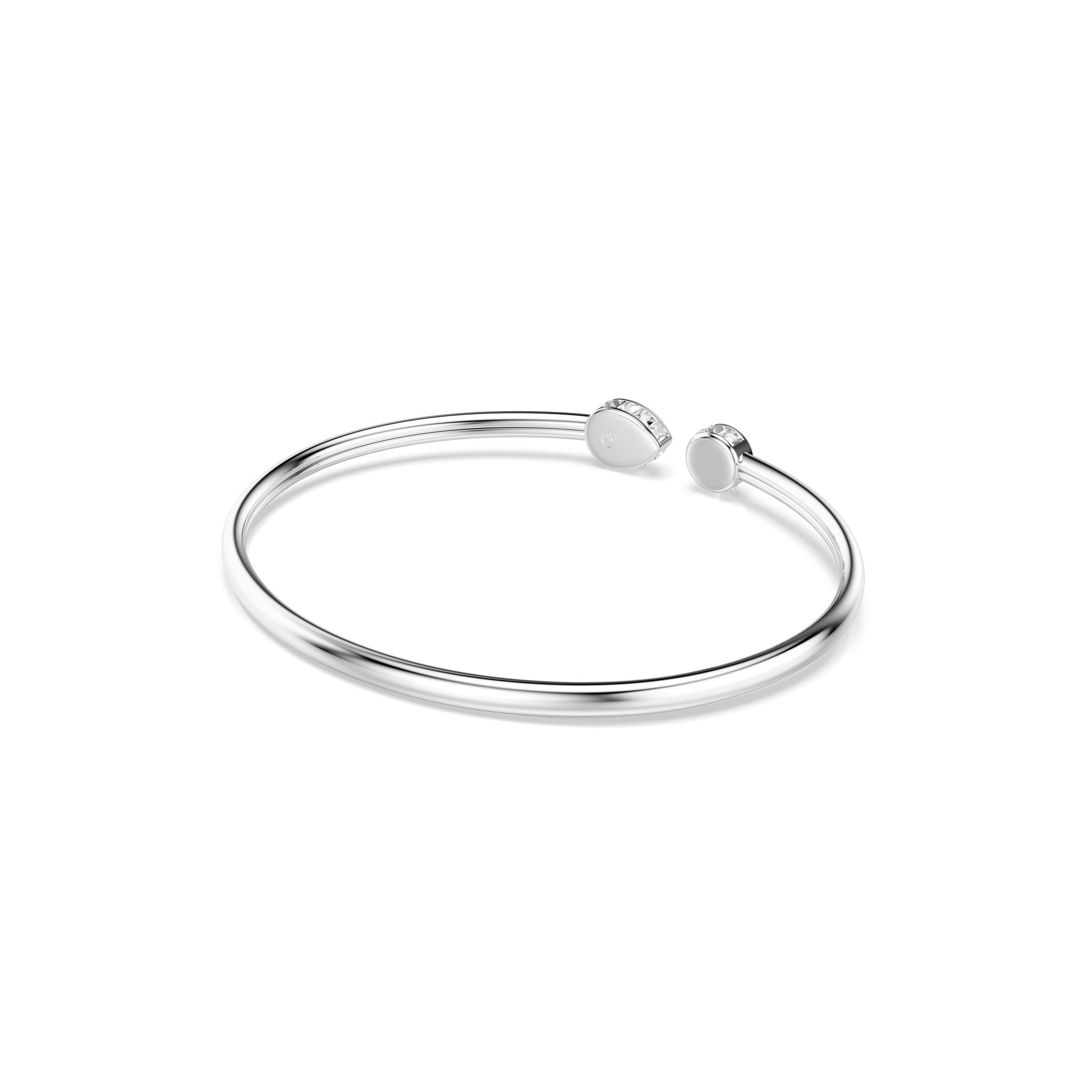 Chroma bangle, Mixed cuts, Multicolored, Rhodium plated