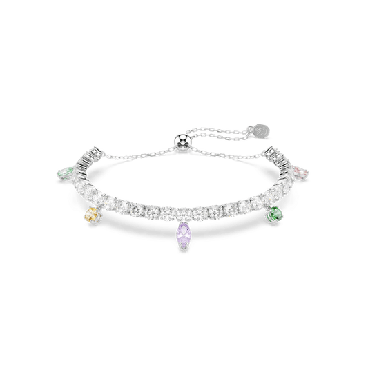 Ariana Grande x Swarovski bracelet, Mixed cuts, Multicolored, Rhodium plated