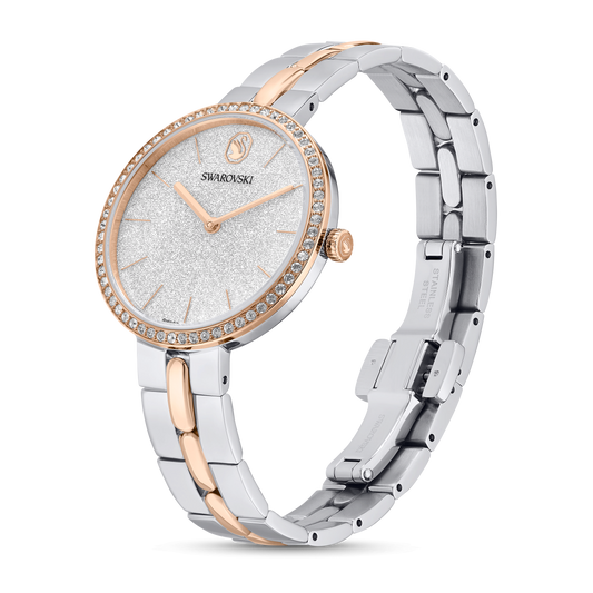 Cosmopolitan watch, Swiss Made, Metal bracelet, Silver tone, Mixed metal finish