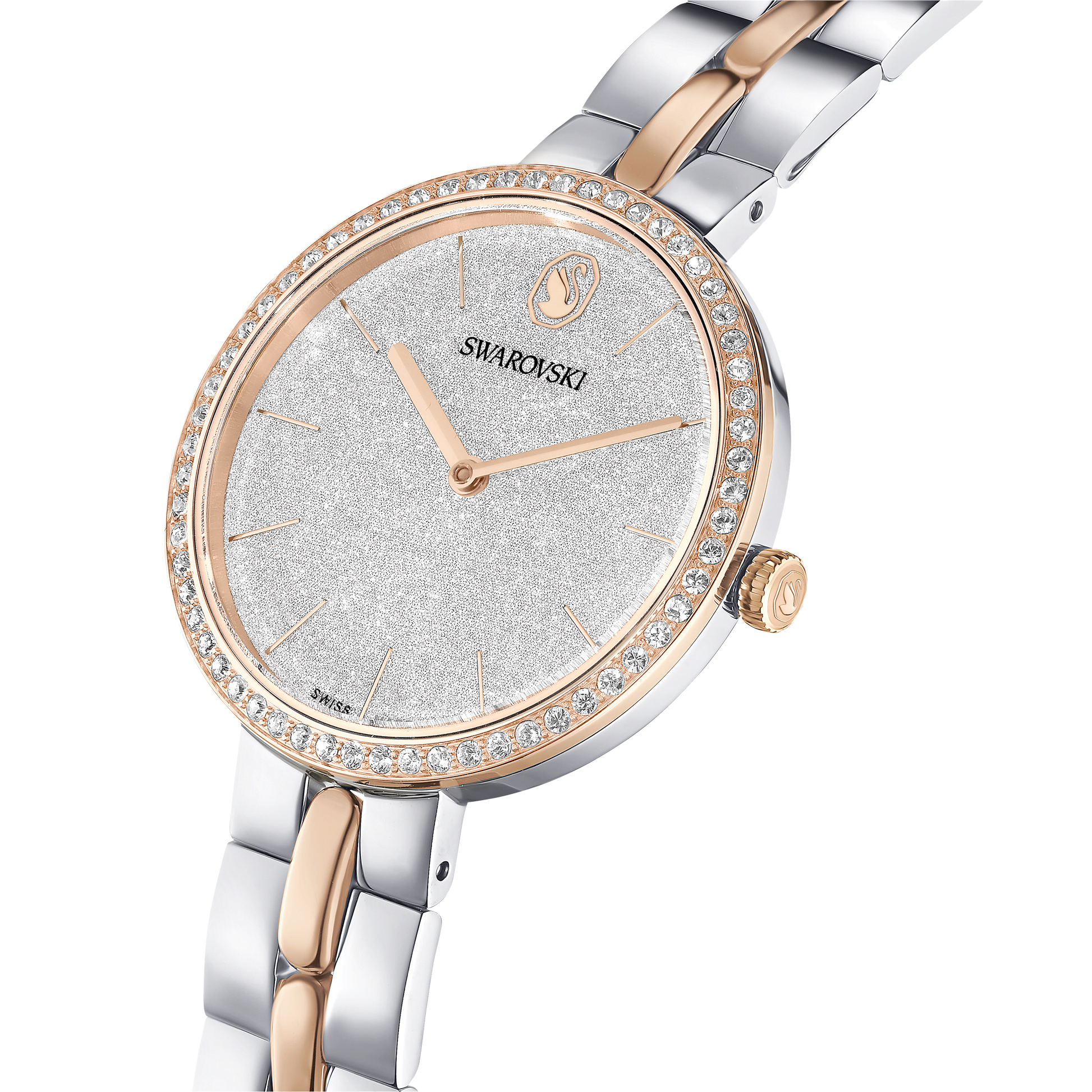 Cosmopolitan watch, Swiss Made, Metal bracelet, Silver tone, Mixed metal finish