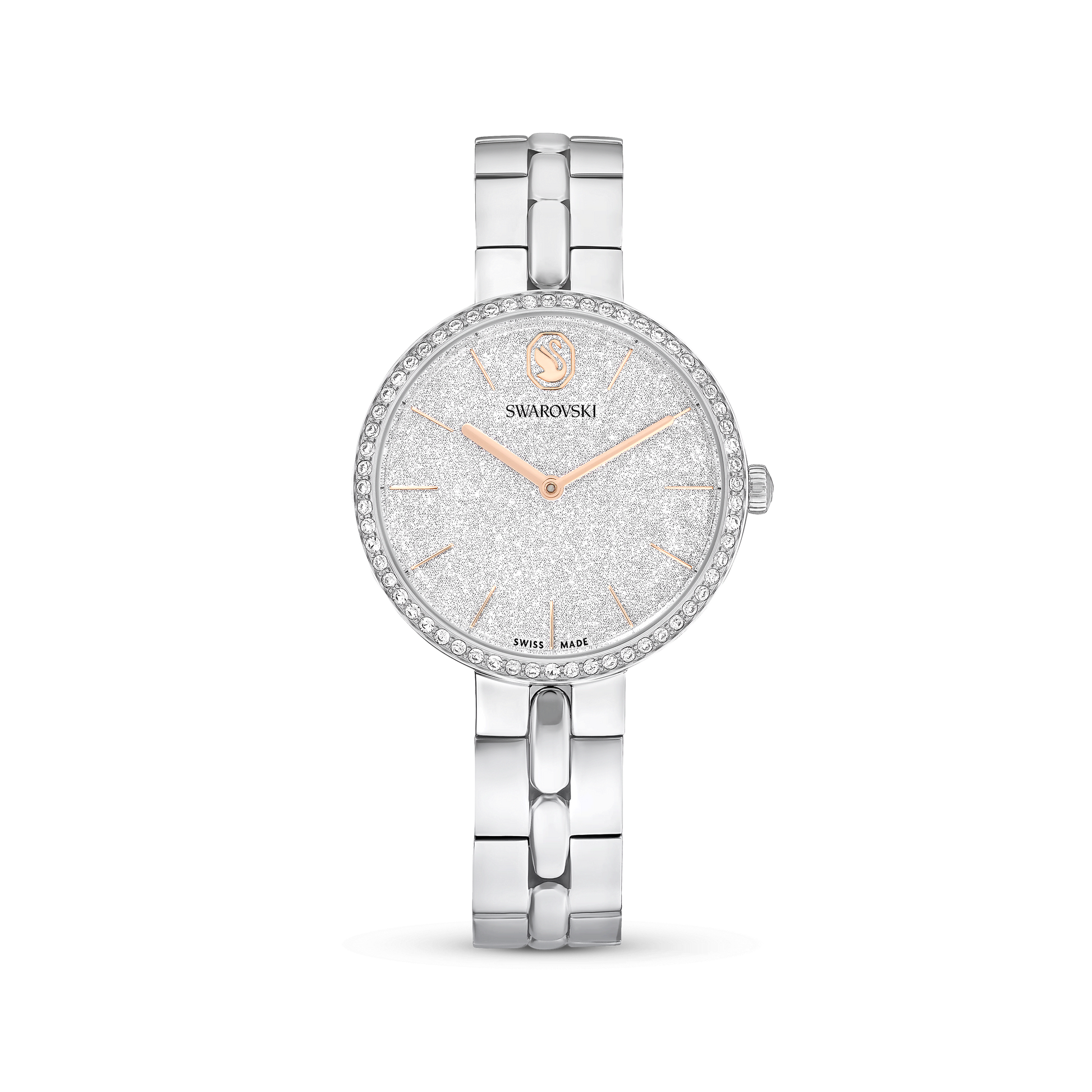 Cosmopolitan watch, Swiss Made, Metal bracelet, Silver tone, Stainless steel