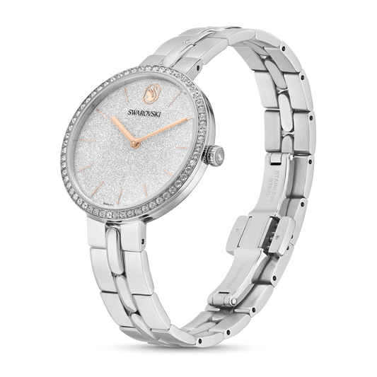 Cosmopolitan watch, Swiss Made, Metal bracelet, Silver tone, Stainless steel