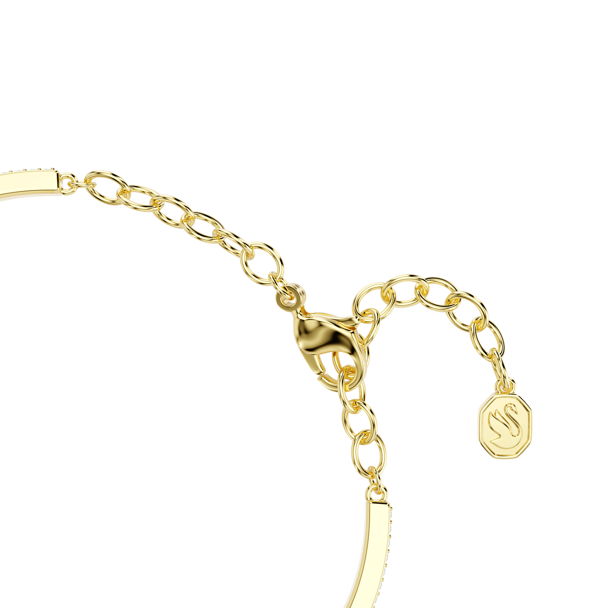 Idyllia bangle, Mixed cuts, Bee, Multicolored, 18K gold finish