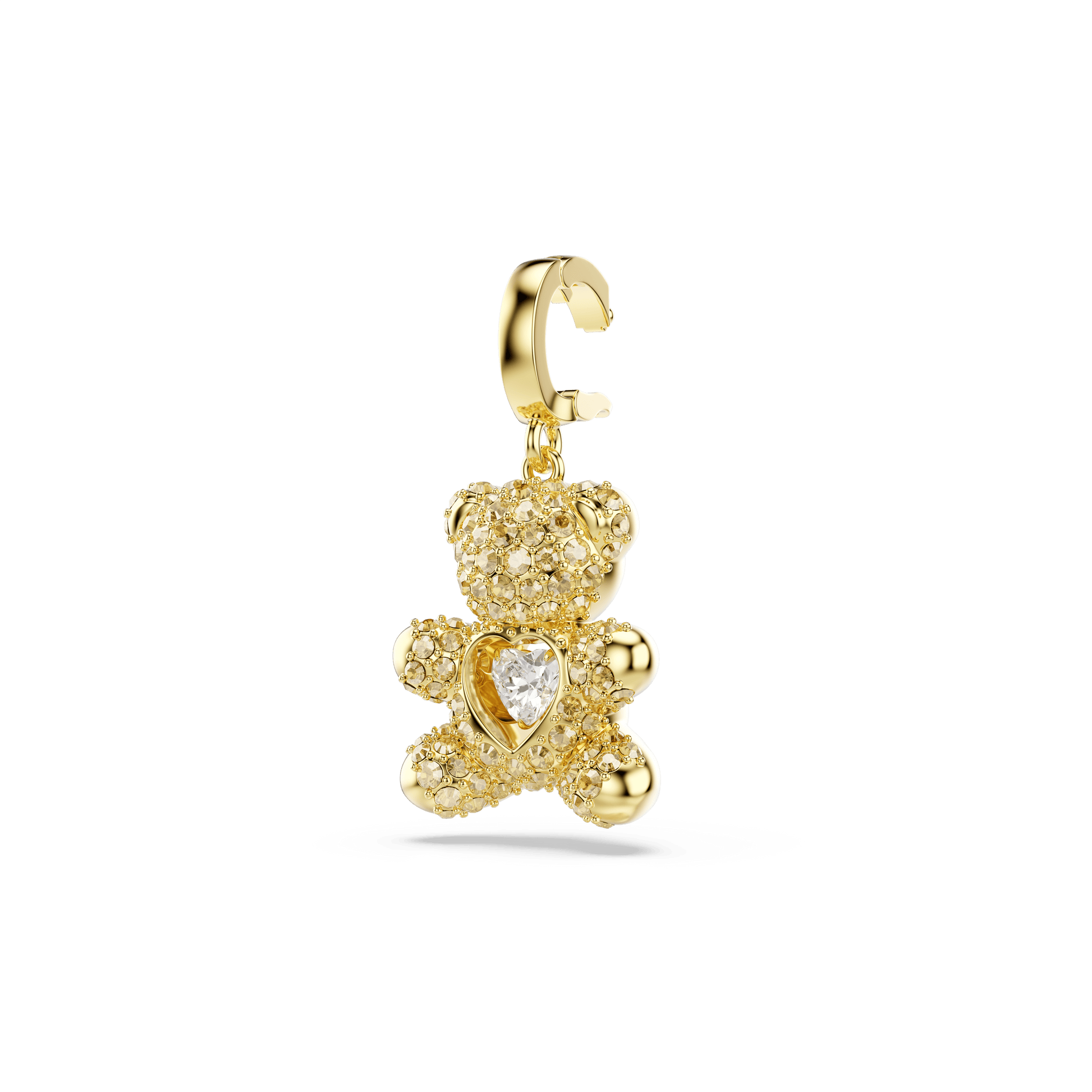 Idyllia charm, Mixed cuts, Teddy, Gold tone, 18K gold finish
