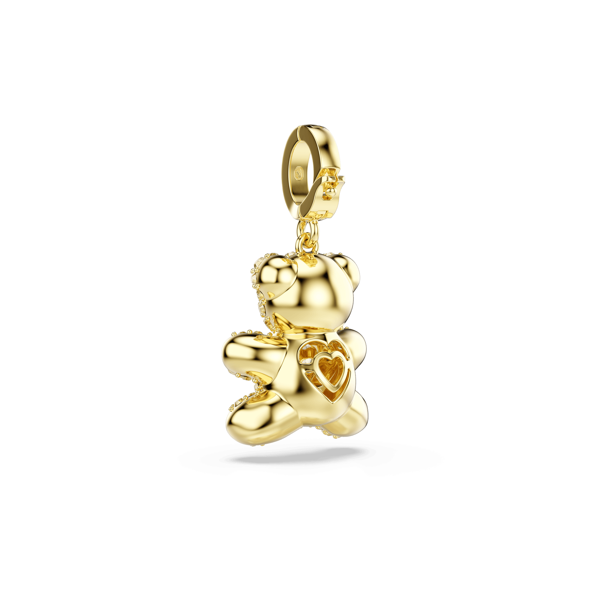 Idyllia charm, Mixed cuts, Teddy, Gold tone, 18K gold finish