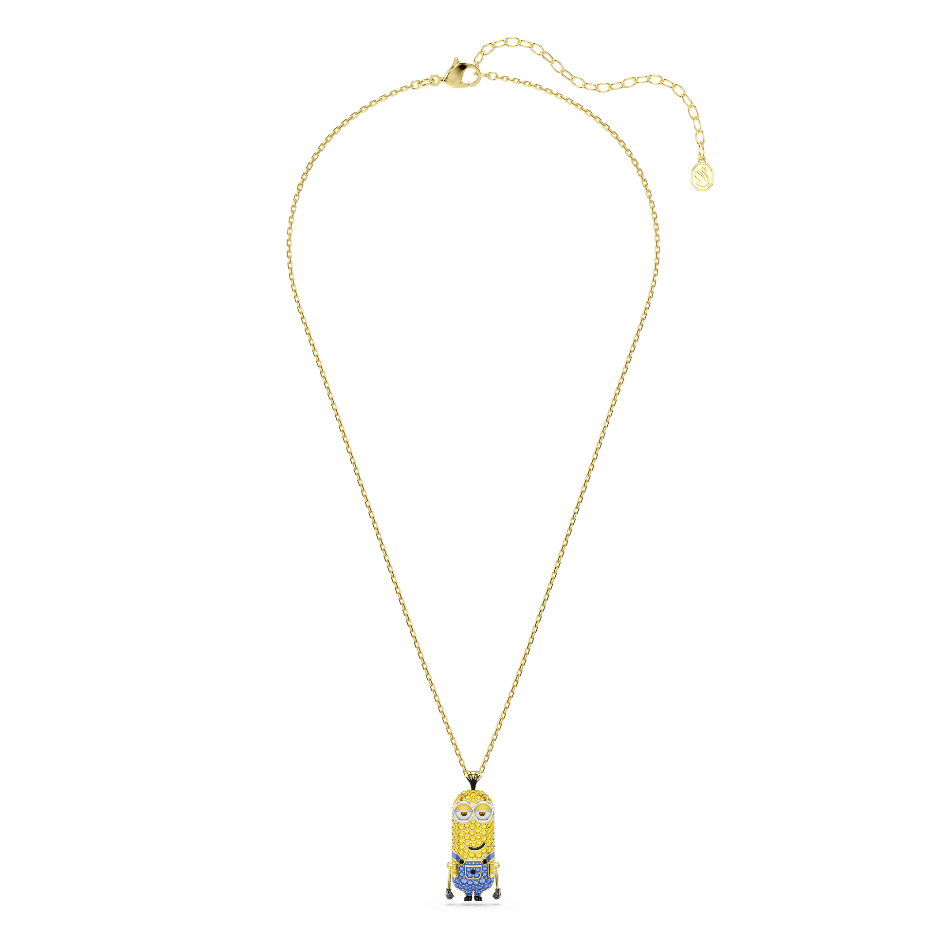 Minions Kevin pendant, Pavé, Multicolored, 18K gold finish