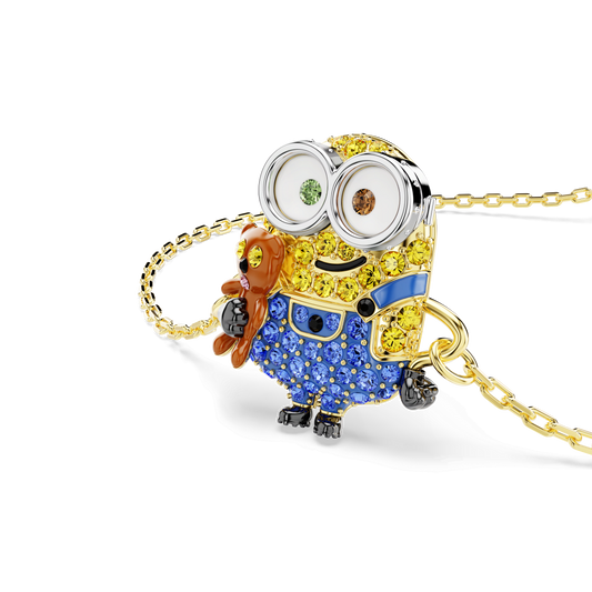 Minions Bob bracelet, Pavé, Multicolored, 18K gold finish