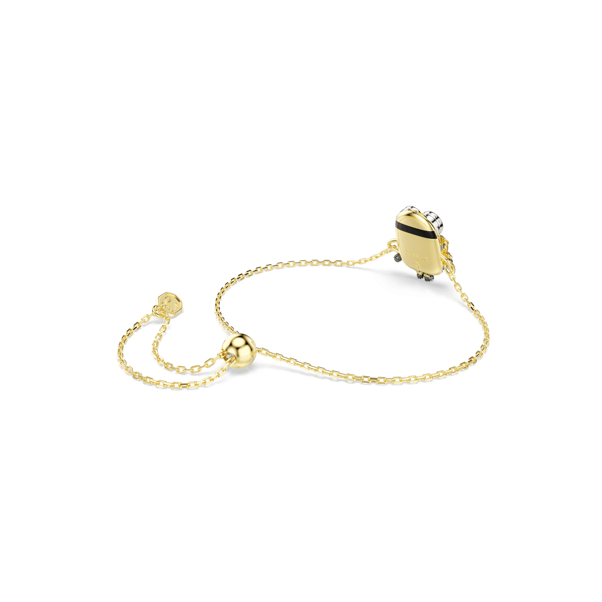 Minions Bob bracelet, Pavé, Multicolored, 18K gold finish