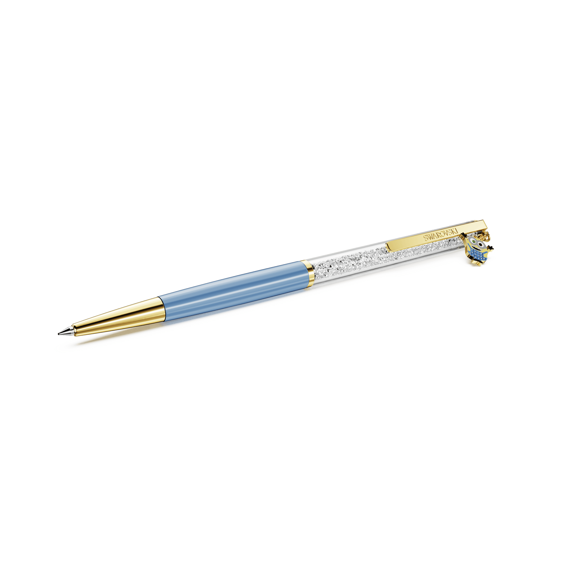Crystalline ballpoint pen, Minions, Blue, Gold-tone plated