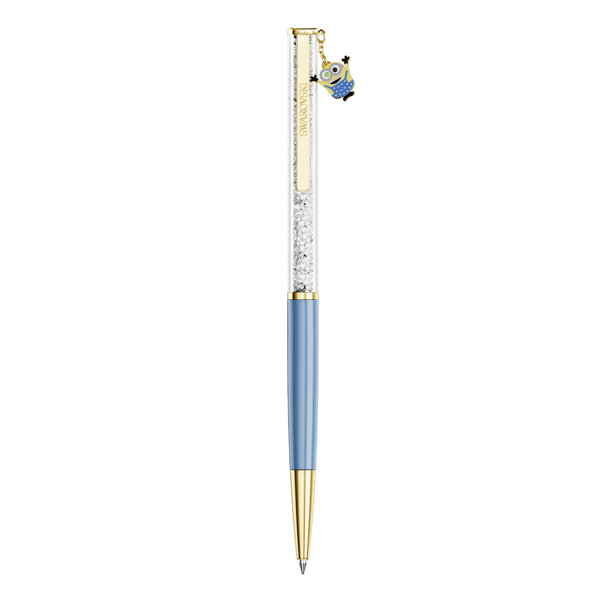 Crystalline ballpoint pen, Minions, Blue, Gold-tone plated