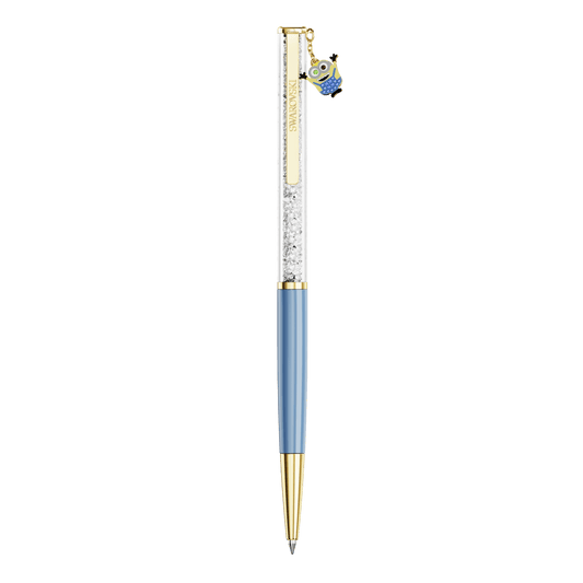 Crystalline ballpoint pen, Minions, Blue, Gold-tone plated