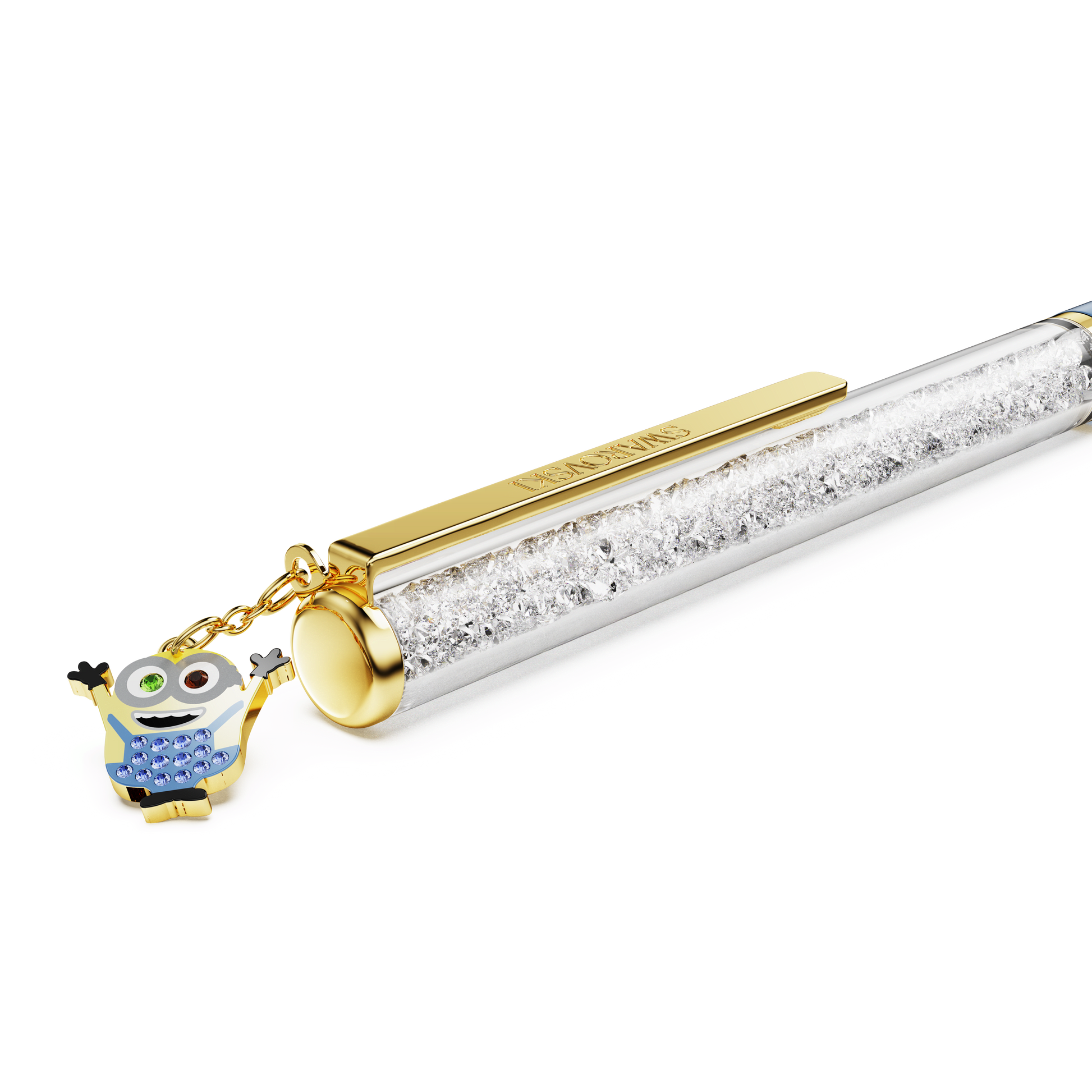 Crystalline ballpoint pen, Minions, Blue, Gold-tone plated