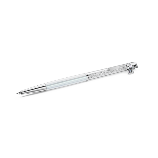 Annual Edition Crystalline ballpoint pen 2027 ballpoint pen, White lacquered, Chrome plated