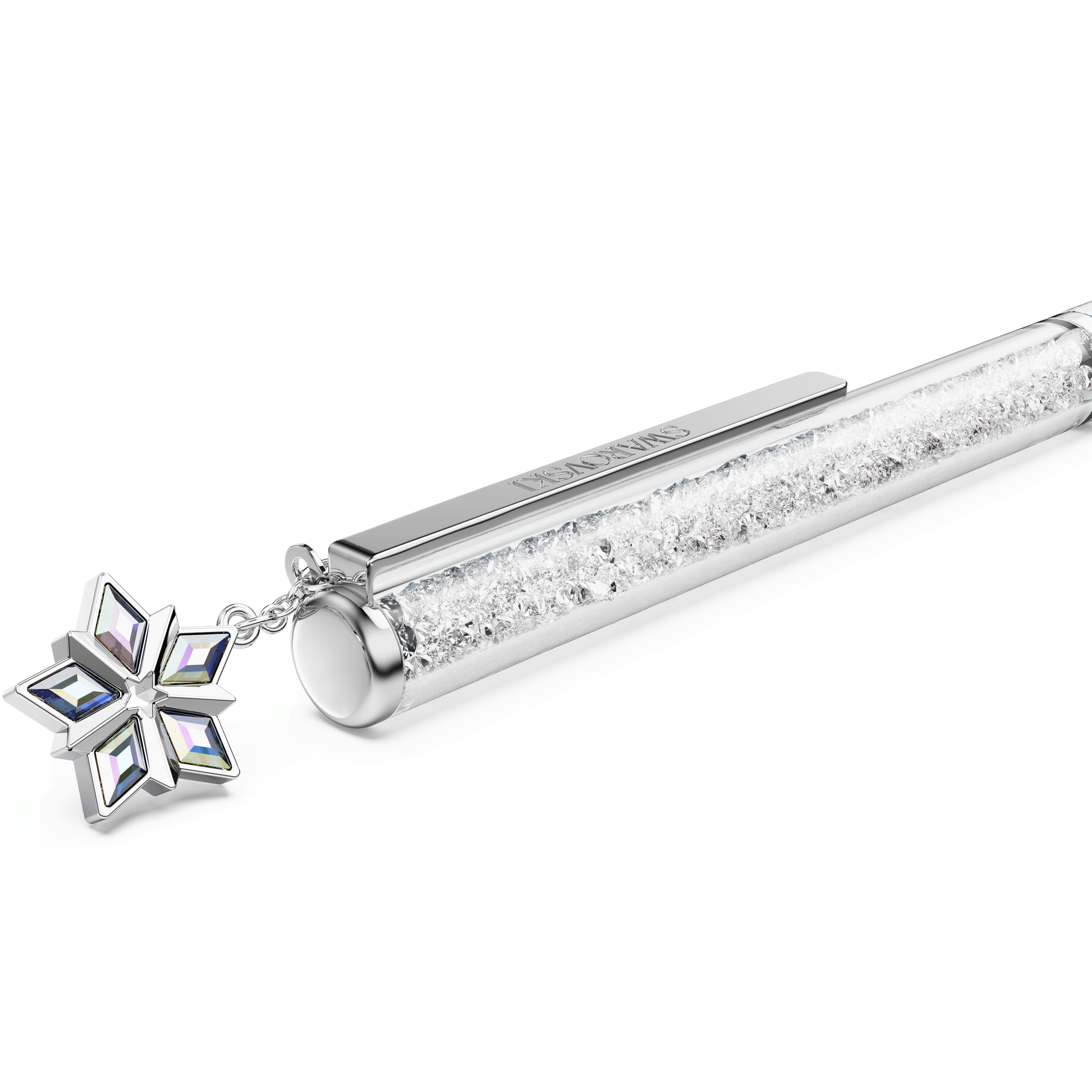Annual Edition Crystalline ballpoint pen 2027 ballpoint pen, White lacquered, Chrome plated