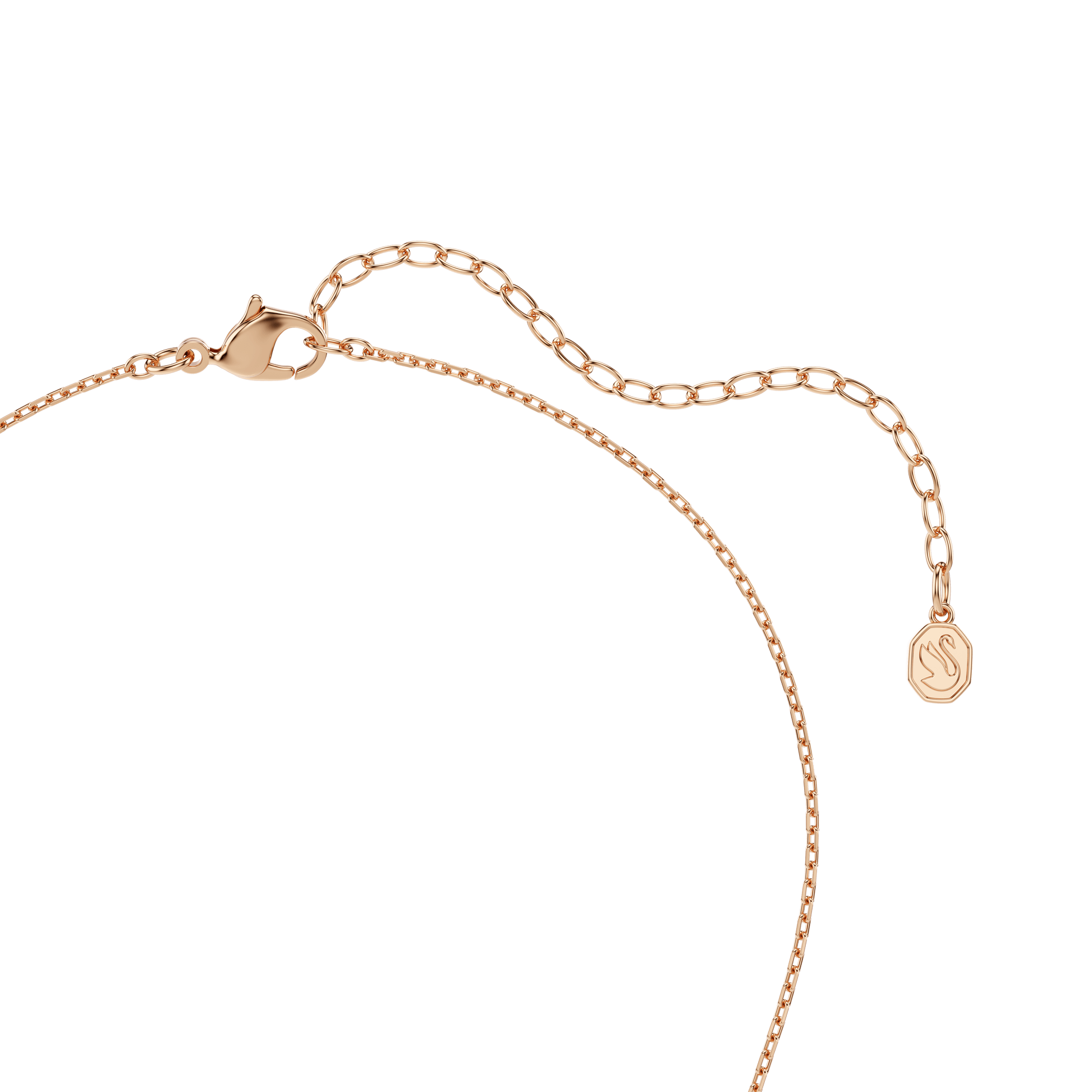 Idyllia set, Mixed cuts, Heart with arrow, White, 18K rose gold finish
