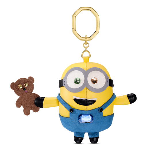 Minions bag charm, Multicolored, Gold-tone plated