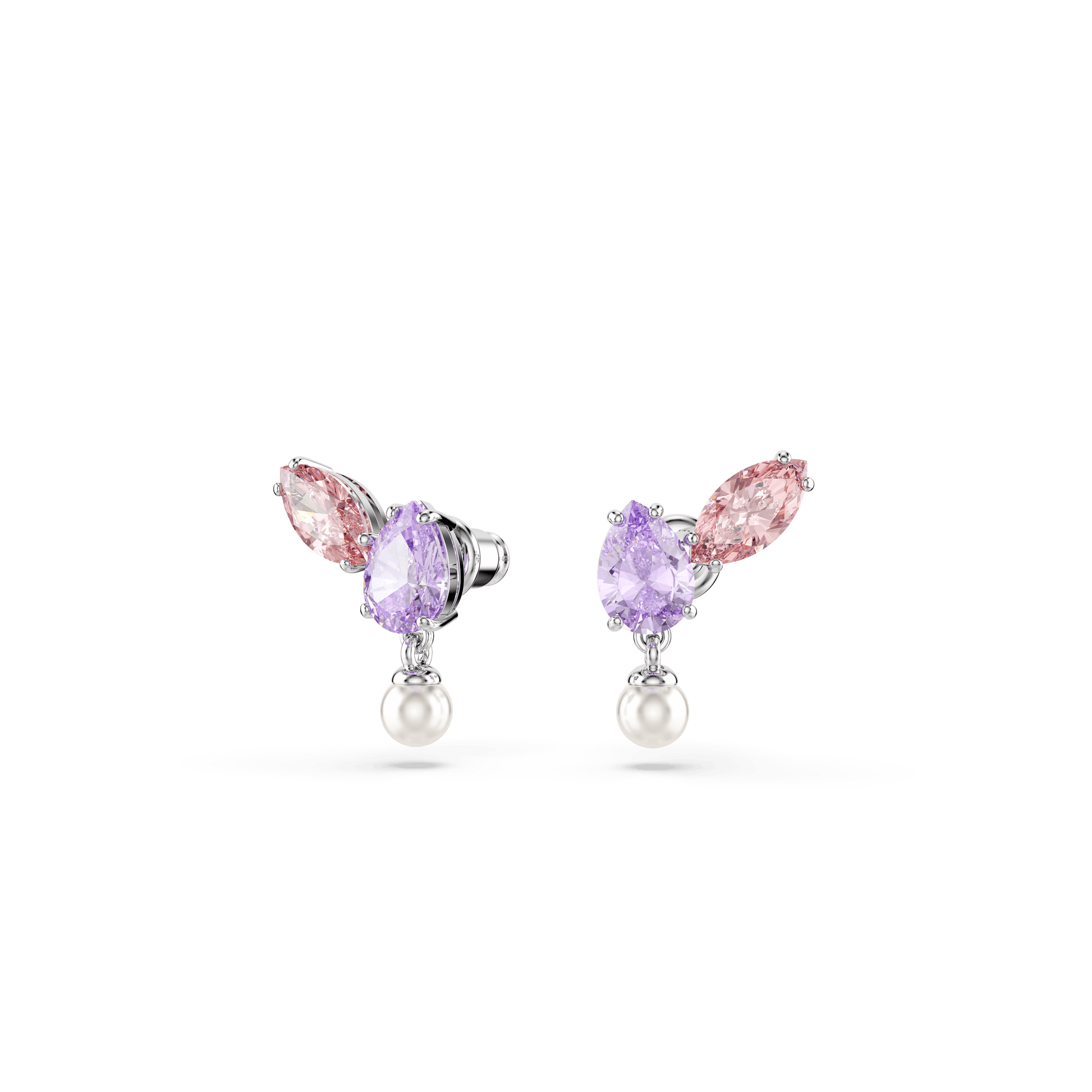 Ariana Grande x Swarovski set, Mixed cuts, Multicolored, Rhodium plated