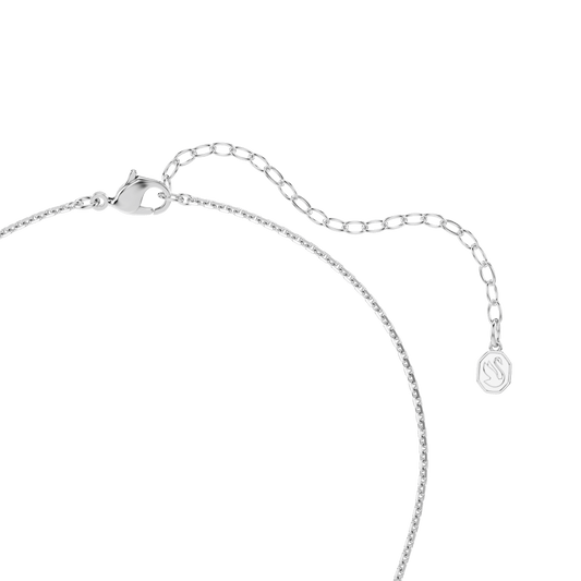 Ariana Grande x Swarovski set, Crystal pearl, Round cut, Flower, White, Rhodium plated
