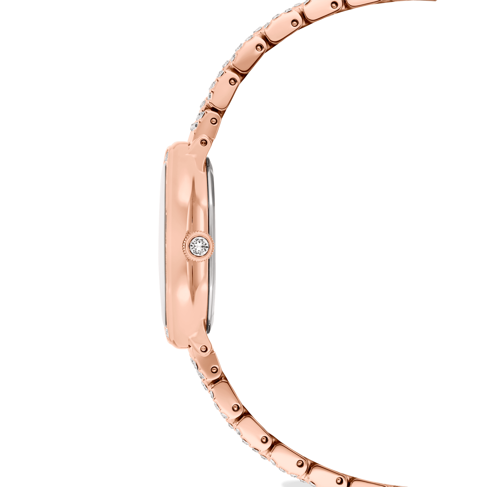 Dextera octagon watch, Swiss Made, Metal bracelet, Rose gold tone, Rose gold-tone finish