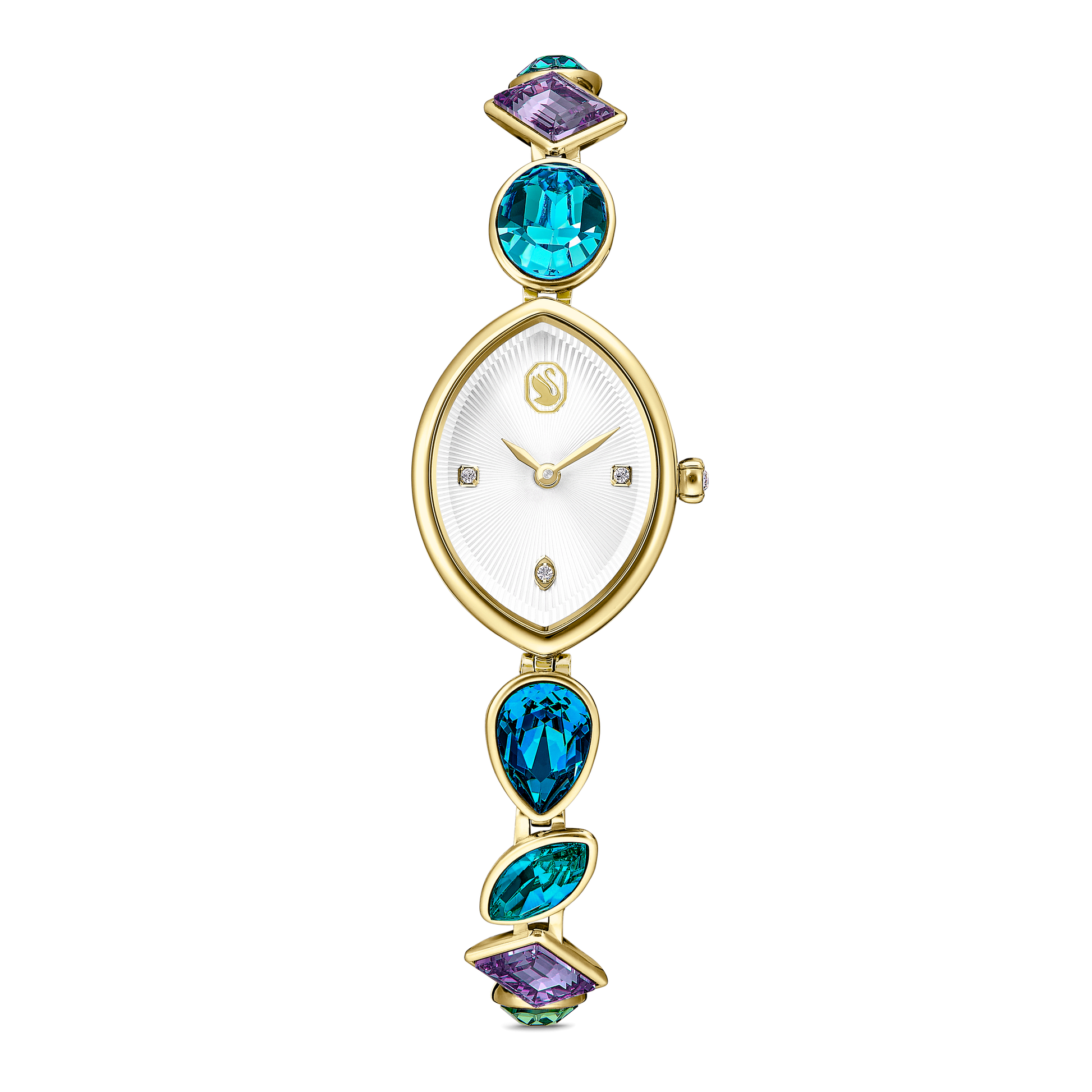 Gema watch, Crystal bracelet, Gold tone, Gold-tone finish