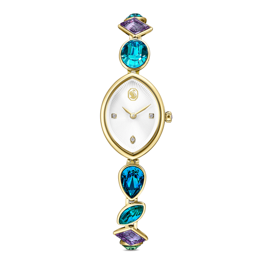 Gema watch, Crystal bracelet, Gold tone, Gold-tone finish
