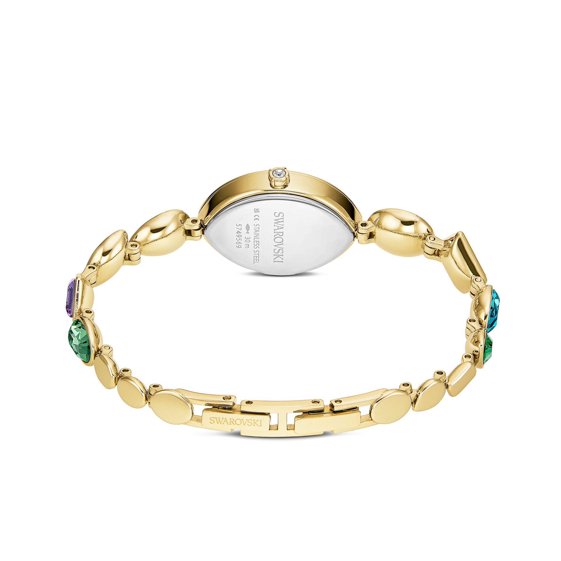 Gema watch, Crystal bracelet, Gold tone, Gold-tone finish