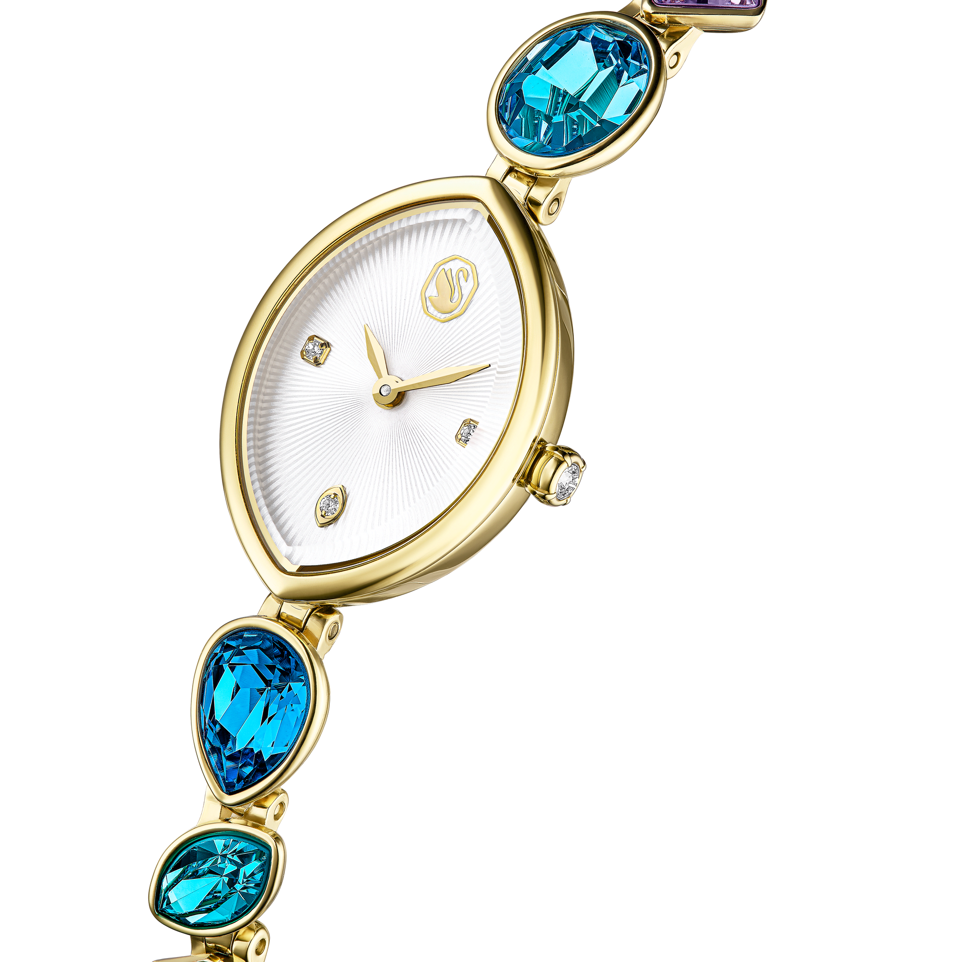 Gema watch, Crystal bracelet, Gold tone, Gold-tone finish